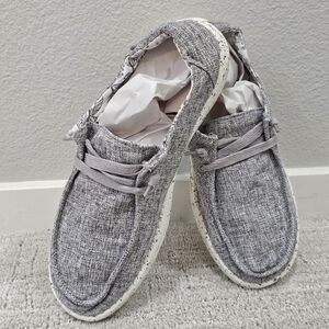 Hey Dude Casual Gray Womens Shoes